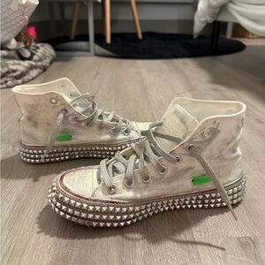 Studded High-Top Sneakers